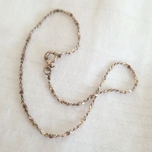 Sterling Silver Twist Thin Bracelet Italy